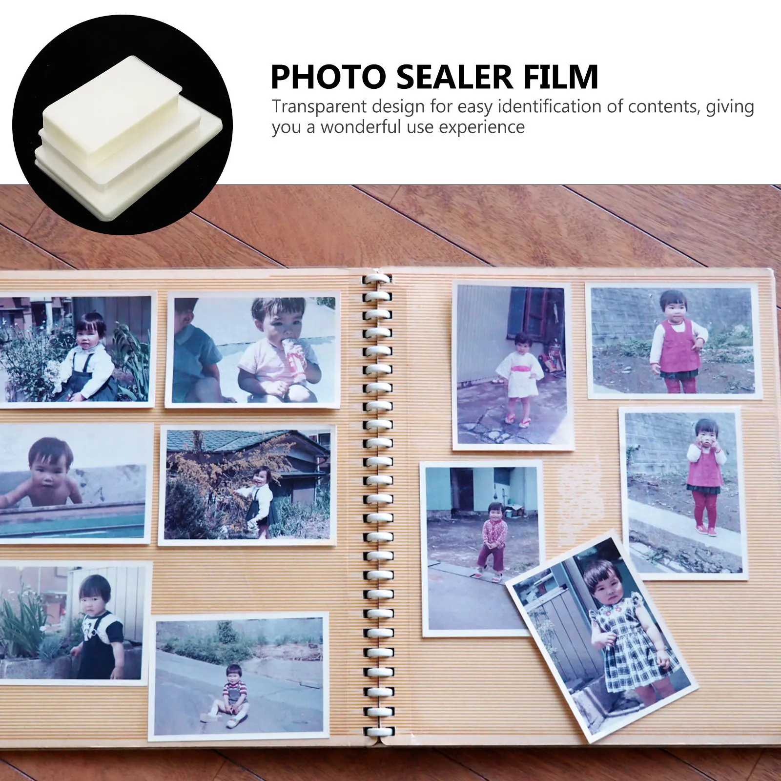 

3Sets Laminating Film Plastic Waterproof Clear Protective Sheets for Photo Picture Sealing Laminating Film