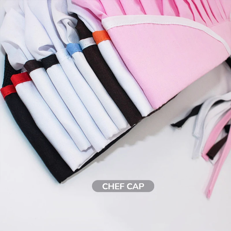 2 pz uomo donna cappello da cuoco antipolvere berretto da cucina elastico cibo Catering cappello da cucina Hotel panetteria lavoro uniforme ristoranti cuoco Cap