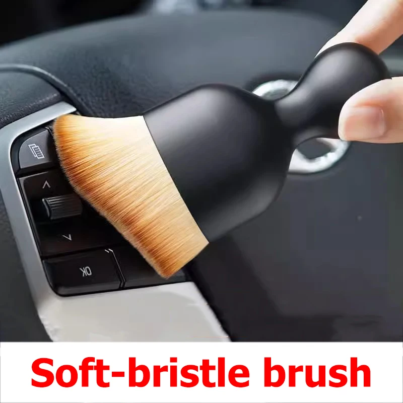 1/2/3pcs Car Detailing Brush Car Interior Dust Removal Soft Brush Cleaning Brush For Air Conditioning Vent Gap
