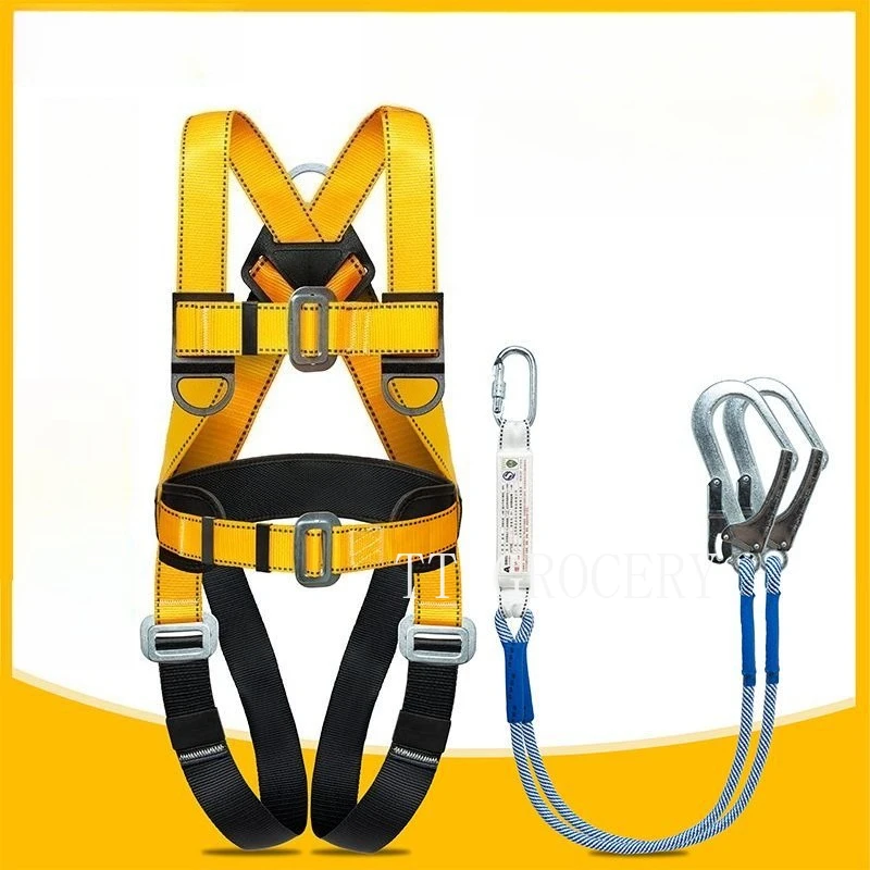 5-point High Altitude Work Safety Buffer Harness Anti-Fall Safety Belt Full-Body Tree Climbing Mountaineering Safety Belt