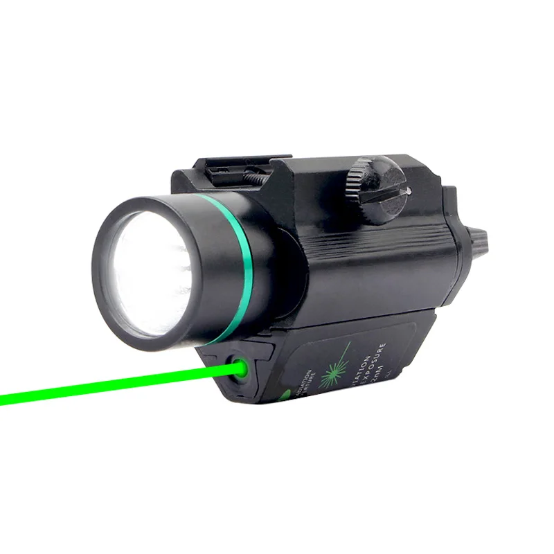 

Tactical M6 Weapon Light, Hunting Flashlight, CREE LED, Pistol Light with Integrated Green Laser, Rifle Sight