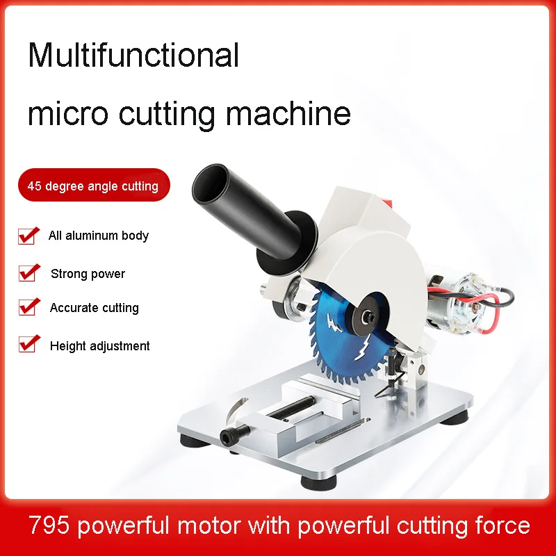 45 Degrees Of Desktop Precision Small Saws Household Multifunctional Micro Cutting Machine DIY Drill Micro