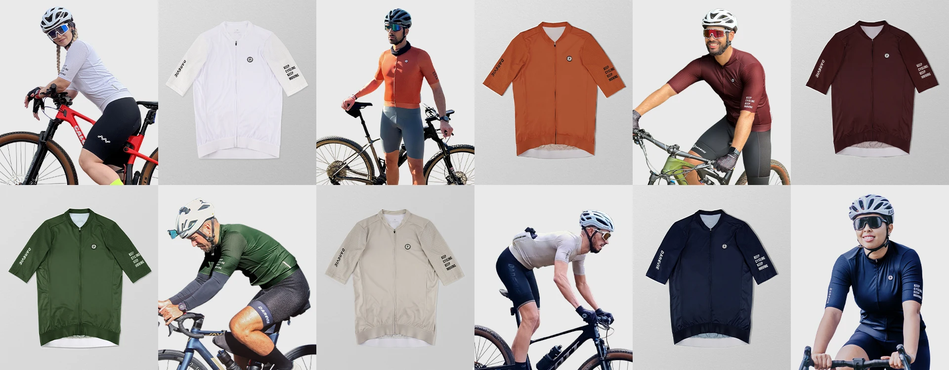 DAREVIE Radtrikot mit 3D-Bubble-Ärmeln, UV-Schutz, Profi-Level, Herren-Radtrikot, Feuchtigkeitsableitend, Rutschfest – Detail 4