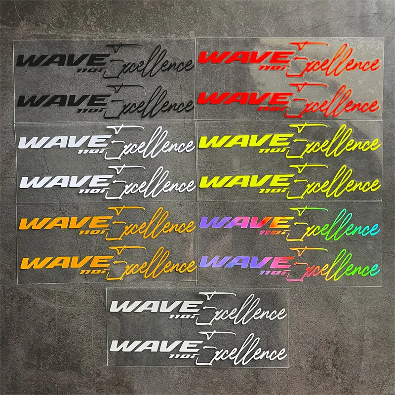 Pegatina reflectante impermeable decorativa con letras para la carrocería de la motocicleta Honda WAVE 110i