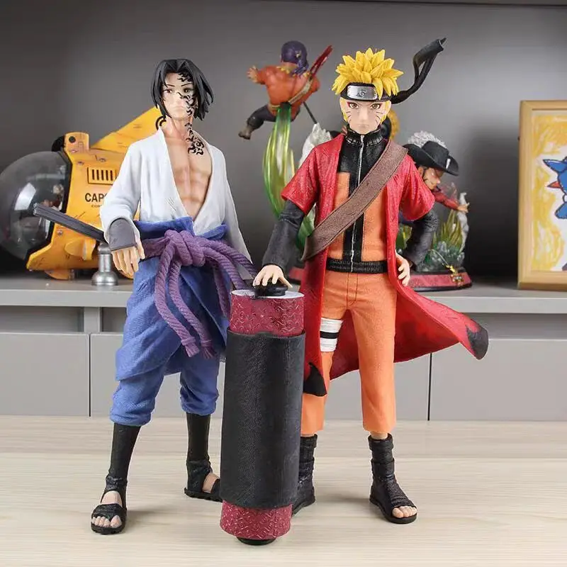 Figura de Anime Naruto maldición Mark Sasuke Uzumaki Naruto Uchiha estatuilla de acción modelo de Pvc estatua muñeca decoración juguete regalo para niños