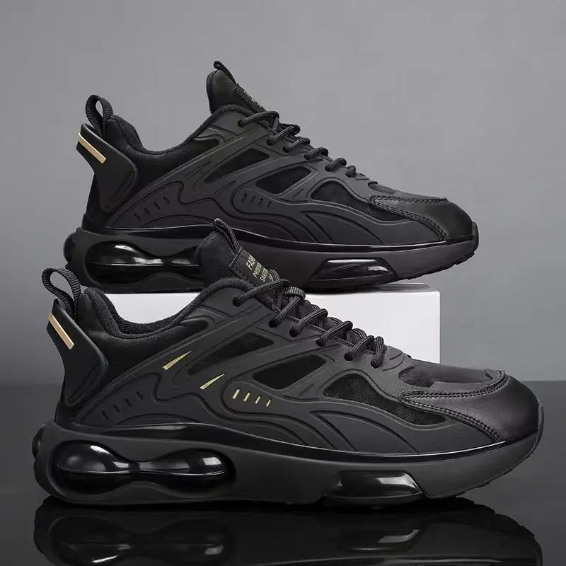 2026 New Trendy Breathable Running Shoes for Men Mesh Upper Thick Bottom Anti-wear Spring Summer Autumn Casual Sports Sneakers view 3