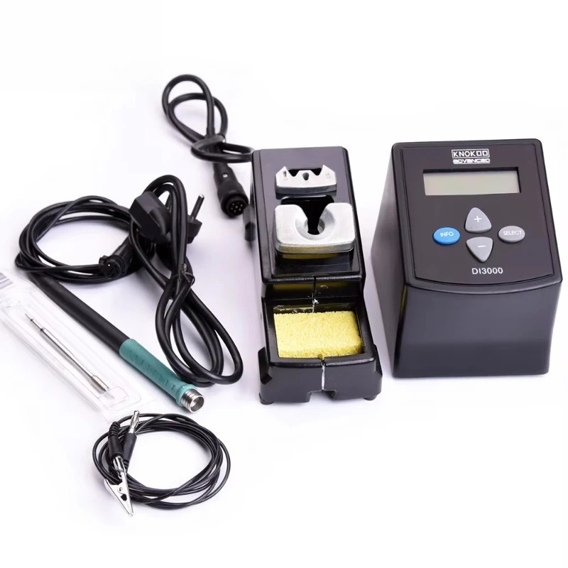 

DI3000 75W ESD Safe Digital Soldering Station with C245 Tips AC 110-240V 450 Max Temp for SMD Reworking