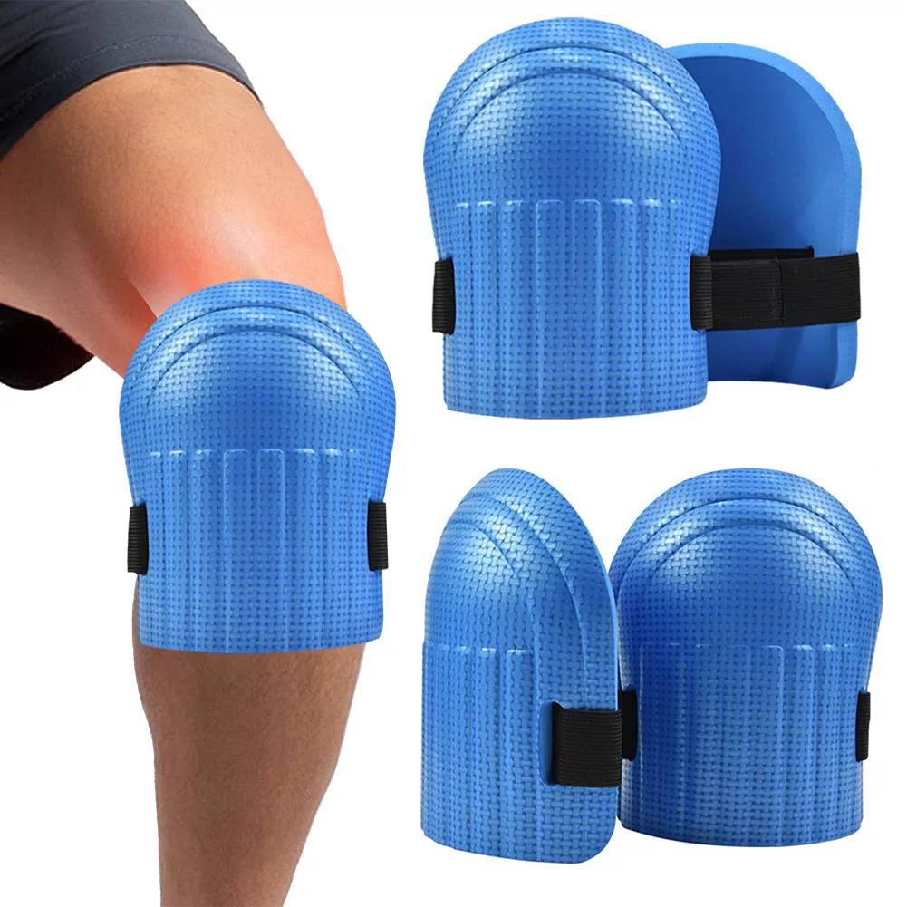 

4PCS Soft Foam Knee Pad Floor Moisture-Proof Knee Pad Thicken Sports Knee Protection Pad for Tile Mud Floor Brick Cement Workers