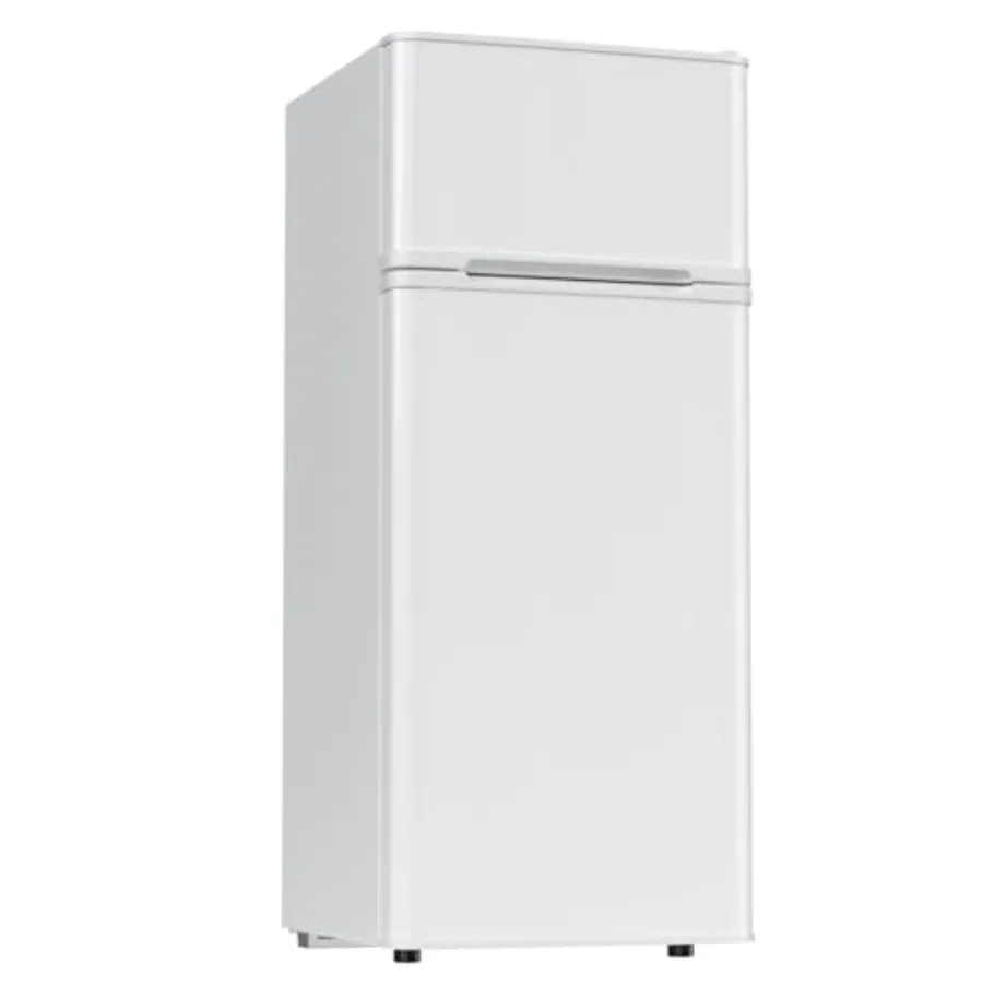 4.5 Cu.Ft. Compact Refrigerator with Freezer 2 Doors Adjustable Thermostat Energy Saving Mini Fridge for Home Office Apartment
