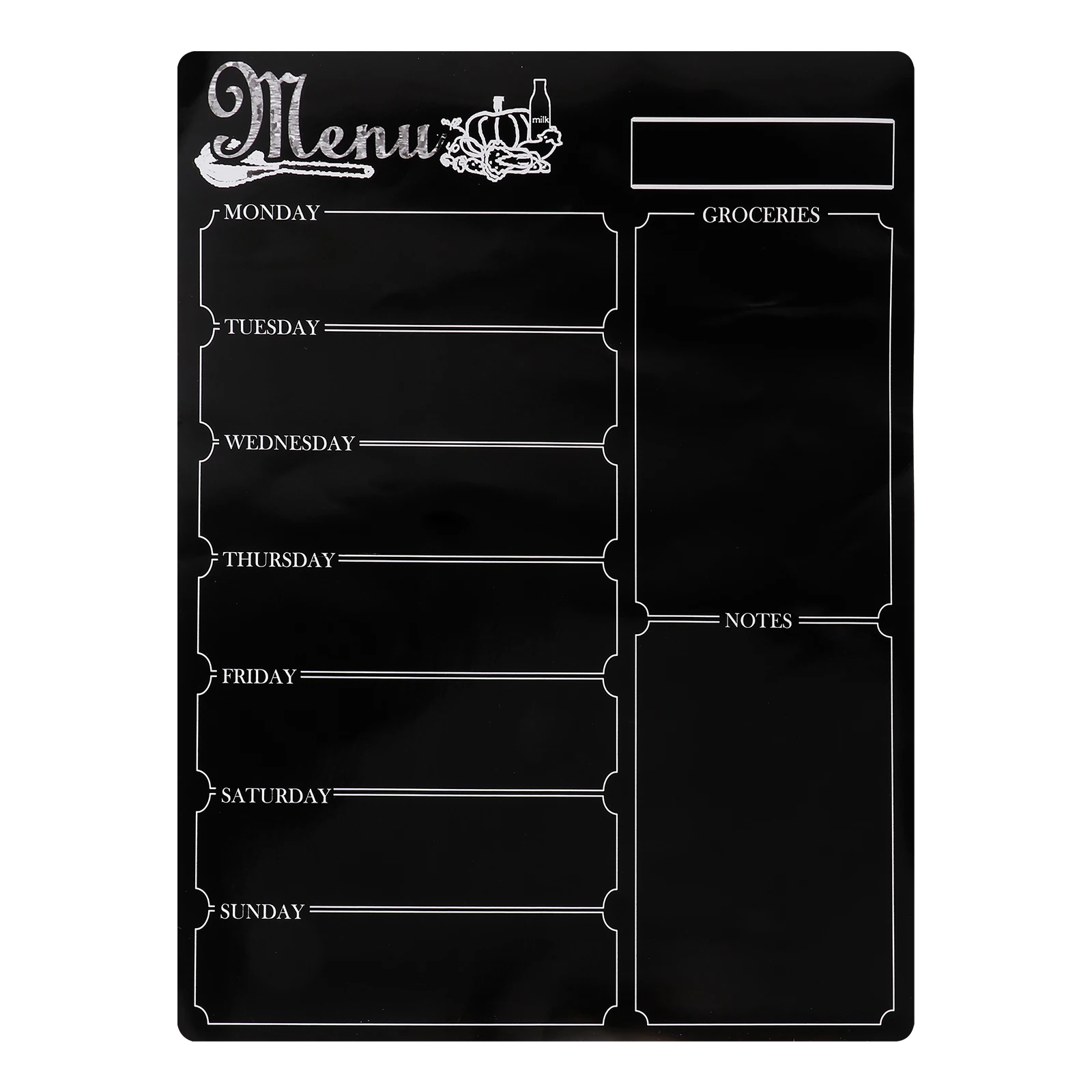 

Magnetic Notepad Diet Meal Planner Weekly Menu Calendar Fridge Rubber Magnet Eco Friendly Notebook