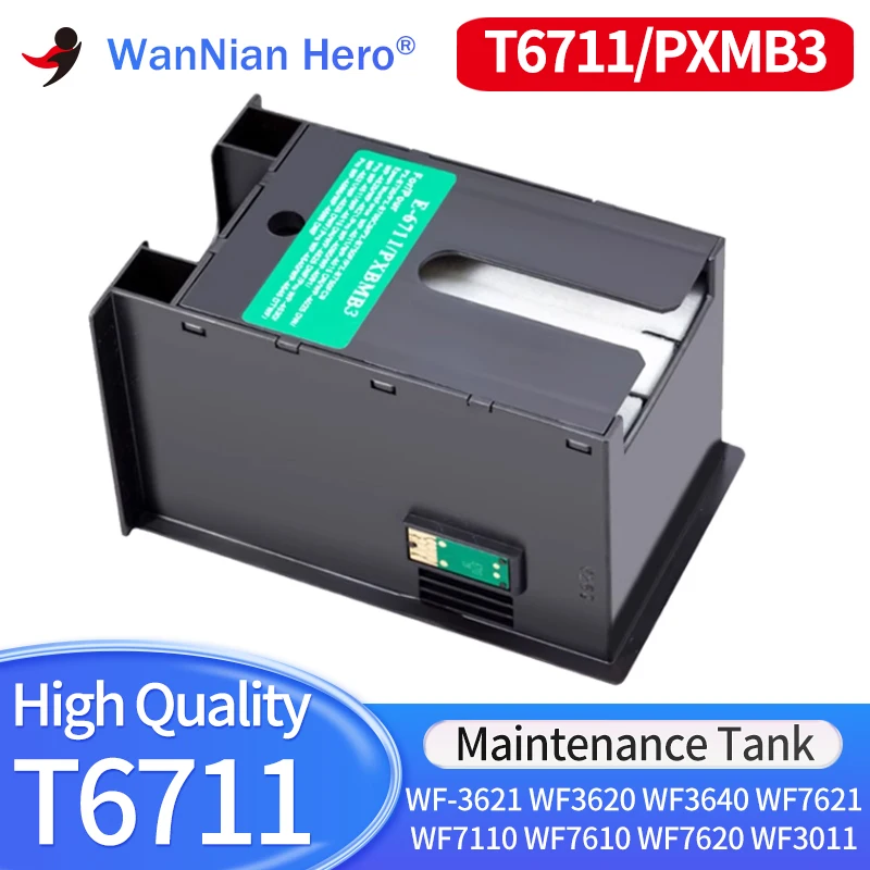 T6711 Maintenance Tank T6711 PXMB3 box For Epson WF-3621 WF-3620 WF-3640 WF-3641 WF-7621 WF-7110 WF-7610 WF-7620 WF-3011 L1455