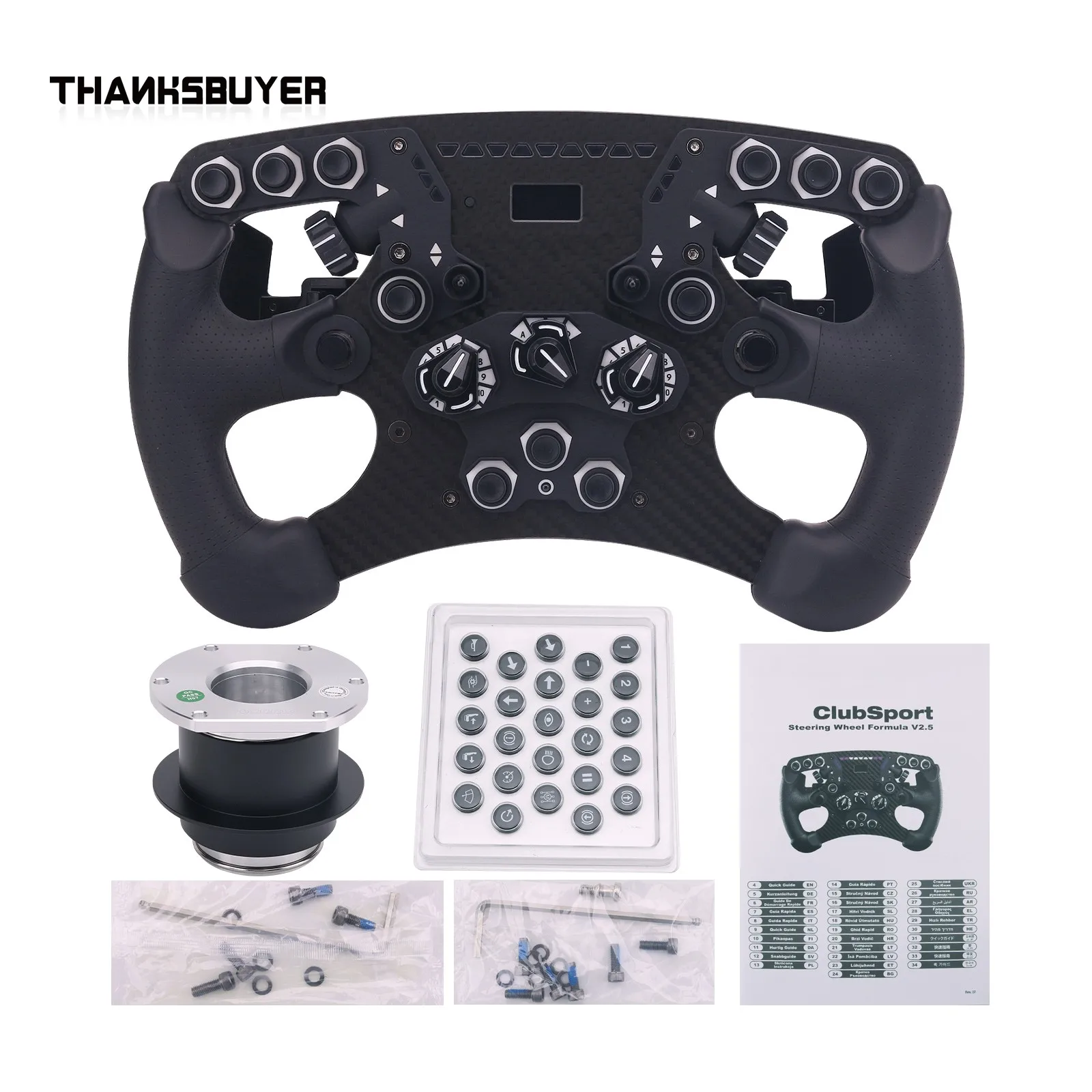 

ClubSport Steering Wheel Formula V2.5 SIM Racing Wheel PC Video Game Part for FANATEC