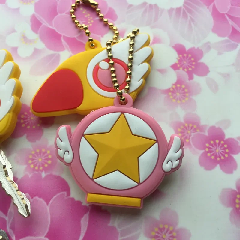 1PCS Key Cover Cartoon Keychains Silicone Key Cap Covers Cosplay Keychain for Key Control Dust Cartoon Keyrings Home Supplies