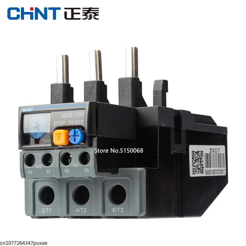 

Реле CHINT NXR-100 30A-40A 37A-50A 48A-65A 63A-80A 80A-100A, термореле перегрузки для контактора переменного тока серии NXC