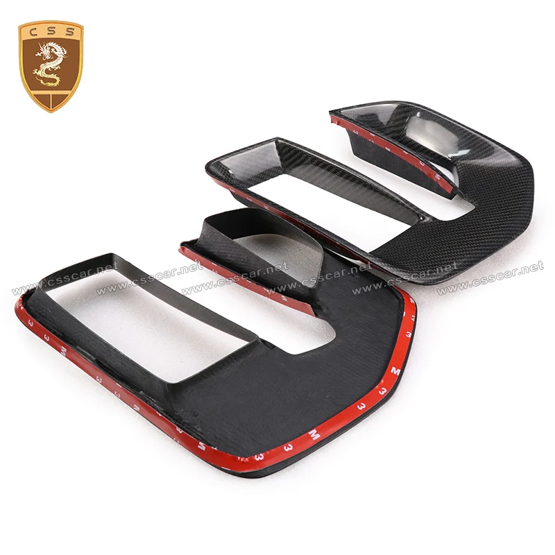 For Land Rover Range Rover Evoque 2012 2013 2014 2015 Car Front Bumper Air Vent Outlet Cover Trim Mesh Carbon Fiber Bodykits
