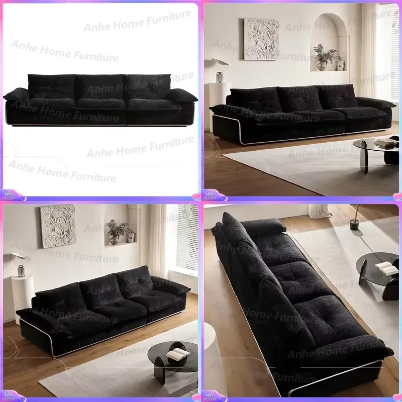 Wholesale Comfy Nordic Home Living Room Furniture Soft 3 4 5 6 7 Seater Sky Blue Velvet Modular Sectional Couch Sofa Set