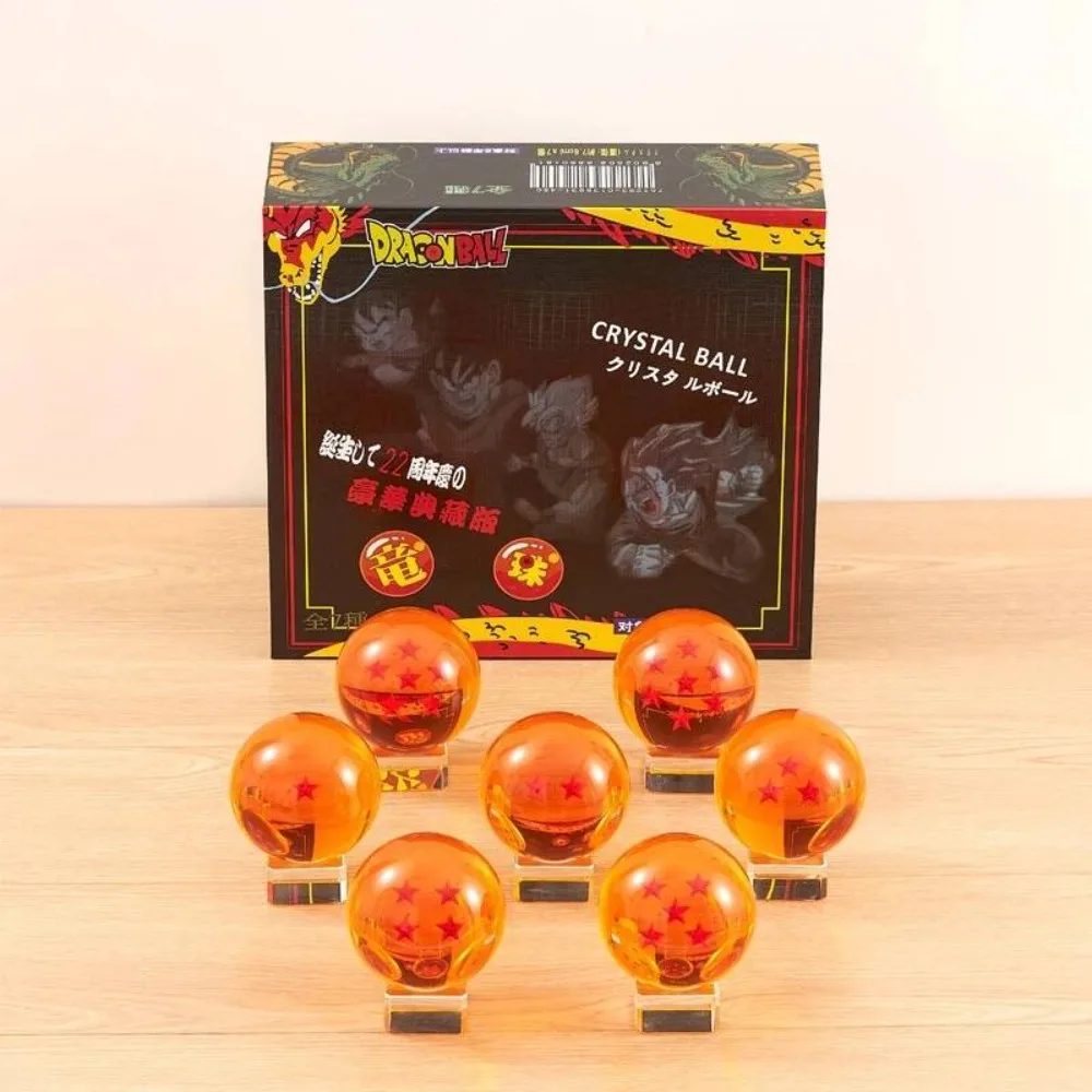 Set de Bolas de Cristal de Dragon Ball Z Dragon Wish, autorizado oficialmente por Bandai, con base, modelo de animación, adornos y juguetes.