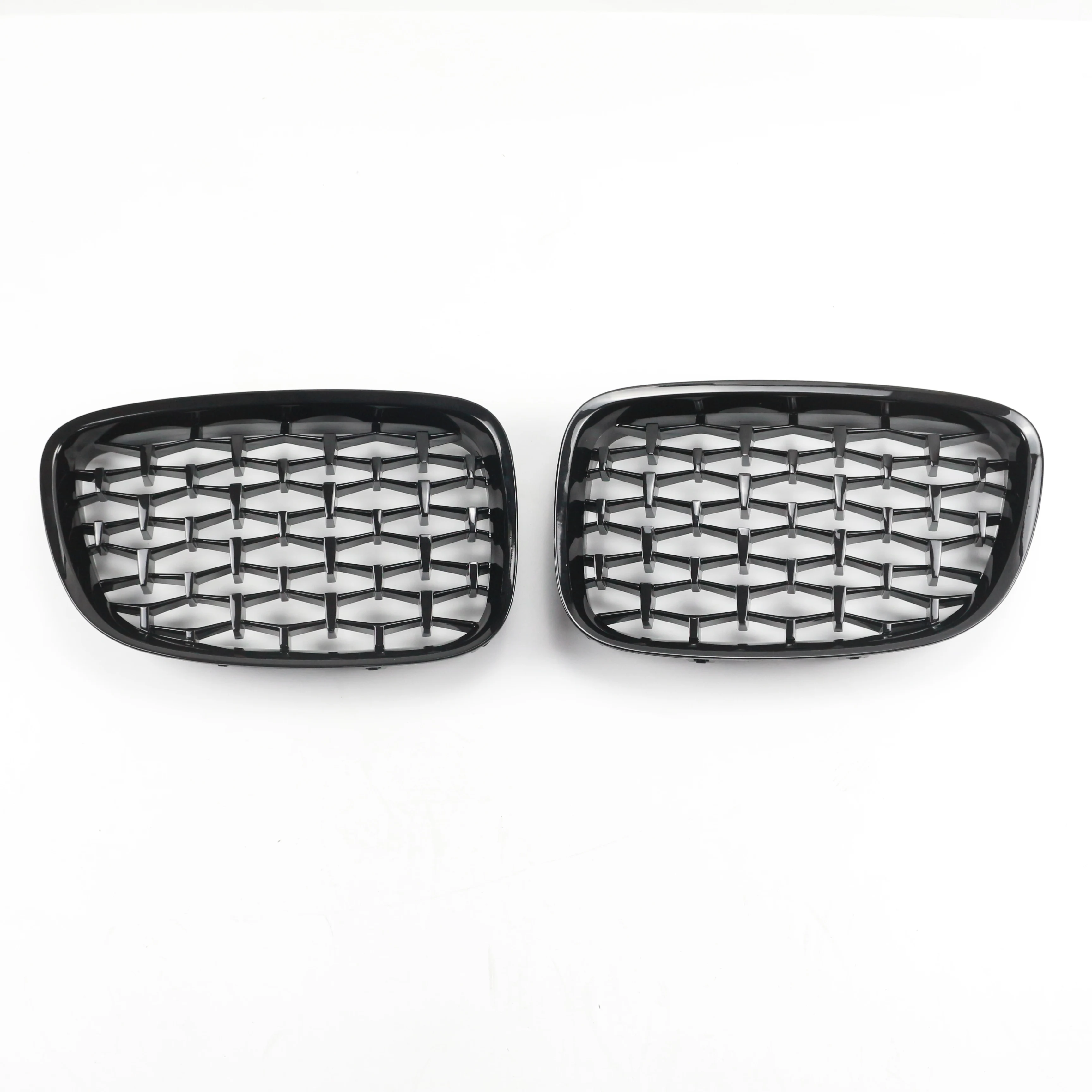 

Car Front Grill Gloss Black Diamond Front Bumper Kidney Grills Racing Grille for Bmw 5 Series F07 2010-2017