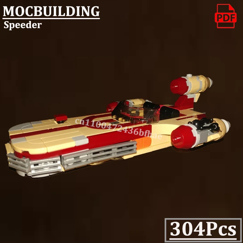 

Speeder Vehicle Model MOCBUILDING Space Movie Spaceship Construction Bricks Toys Gift