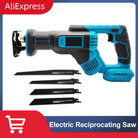 Cordless Reciprocating Saw 3000RPM Electric Saw With 4 Blades Portable Metal Wood Cutting Power Tool For Makita 18V Battery