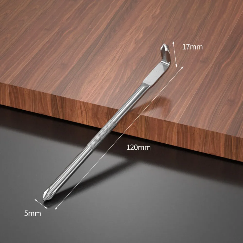 

Angled Crosses Multipurpose Screwdriver Magnetic Flathead 90 Degree Screwdriver Double Head S2 Steel Right Angle Screwdriver