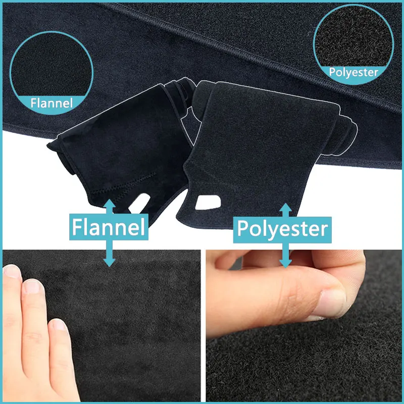 Car Dash Mat Cover for Toyota Vios XP150 Yaris Sedan 2014~2019 Anti-slip Dashboard Carpet Sun shade Pad Protective Accessories