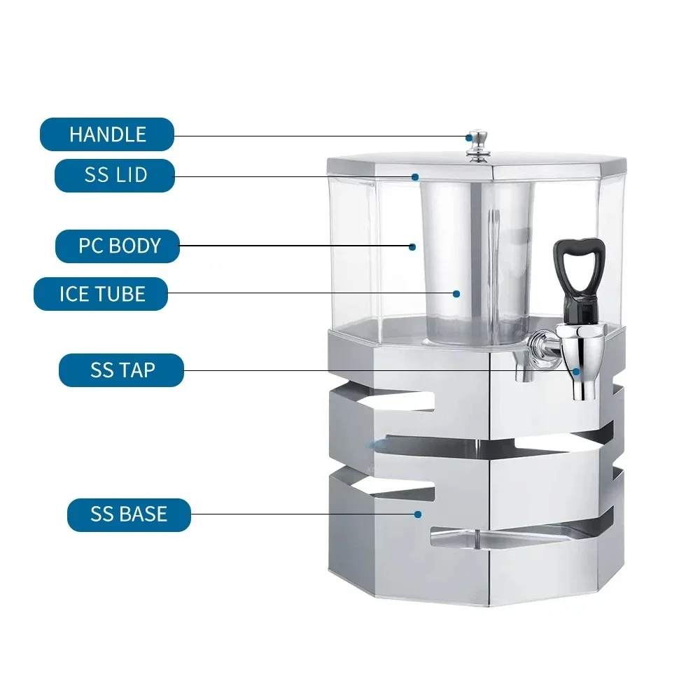 Commercial Stainless Steel Juicer Stackable Wedding Party Soda Drink Machine