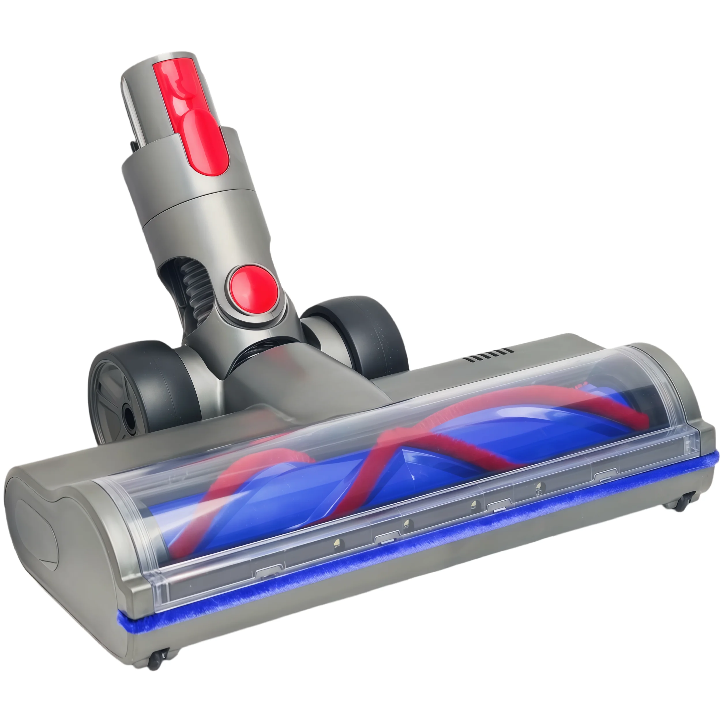 Cabeça de escova rotativa em forma de V com acionamento direto para aspirador sem fio Dyson V7/V8/V10/V11/V15 - com luz LED branca para detecção de poeira