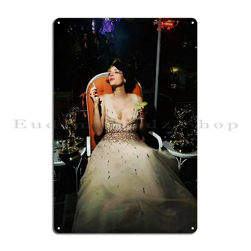 Phoebe Waller Bridge Chilling With Her Emmys Metal Signs Iron Cinema Retro Living Room Pub Tin Sign Poster