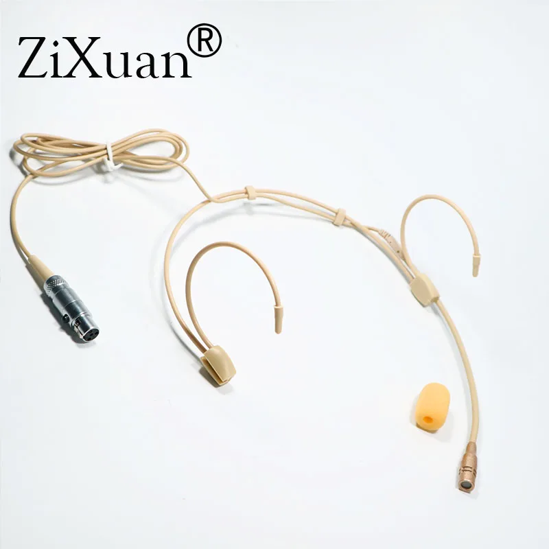 5PCS Pro Ear Hanging Headset Headworn Microphone Condenser Hypercardioid Mic for Sennheiser Shure Wireless Microphone System