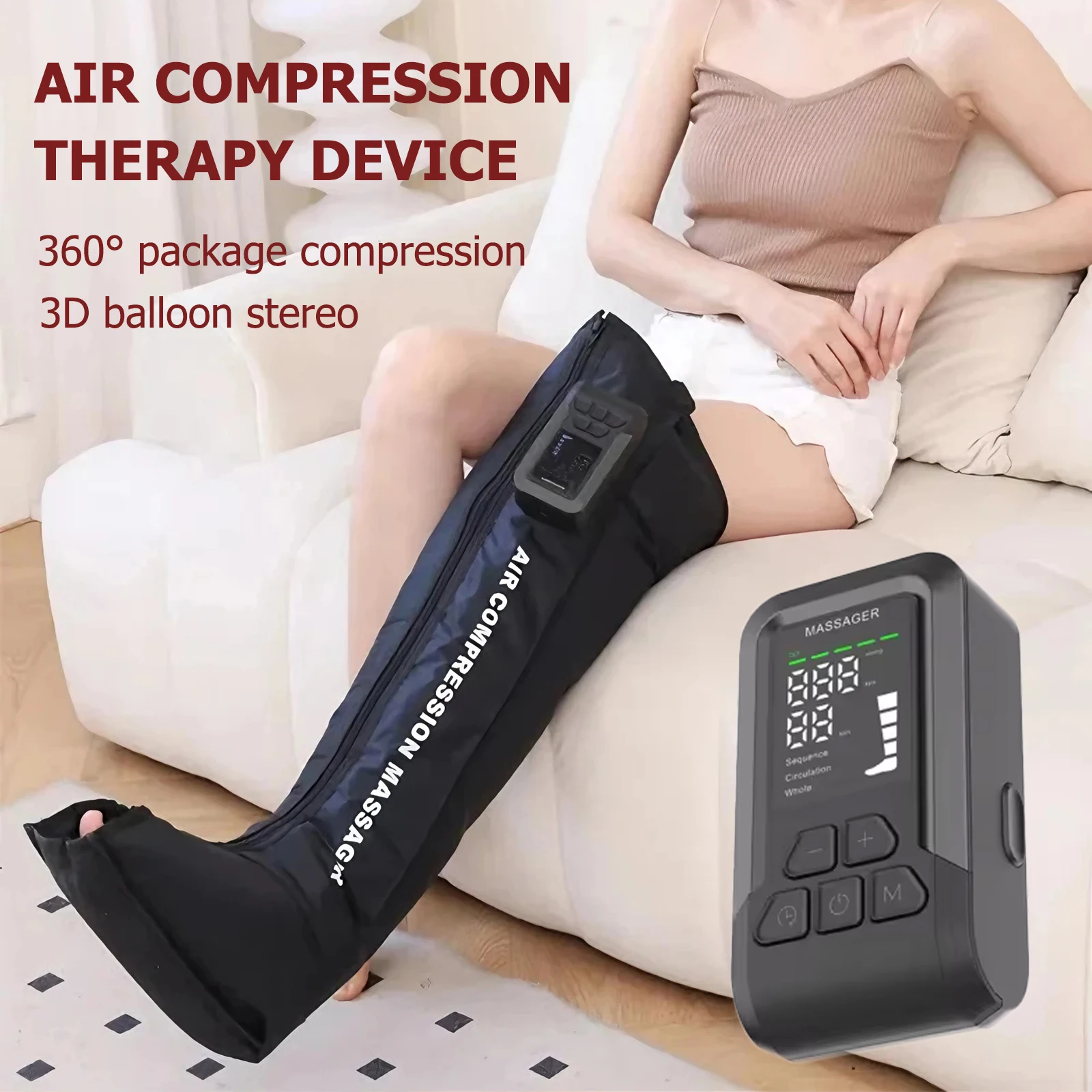 NEW Air Compression Recovery System, Professional Sequential Training Device, Foot Leg Recovery Boots for Improved Circulation