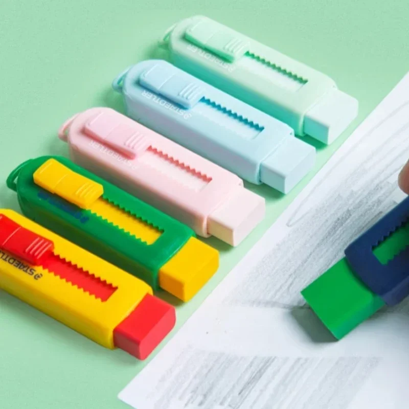 Goma STAEDTLER 525, borrador telescópico empujable, diseño de dibujo profesional, papelería de oficina escolar ambiental y de seguridad