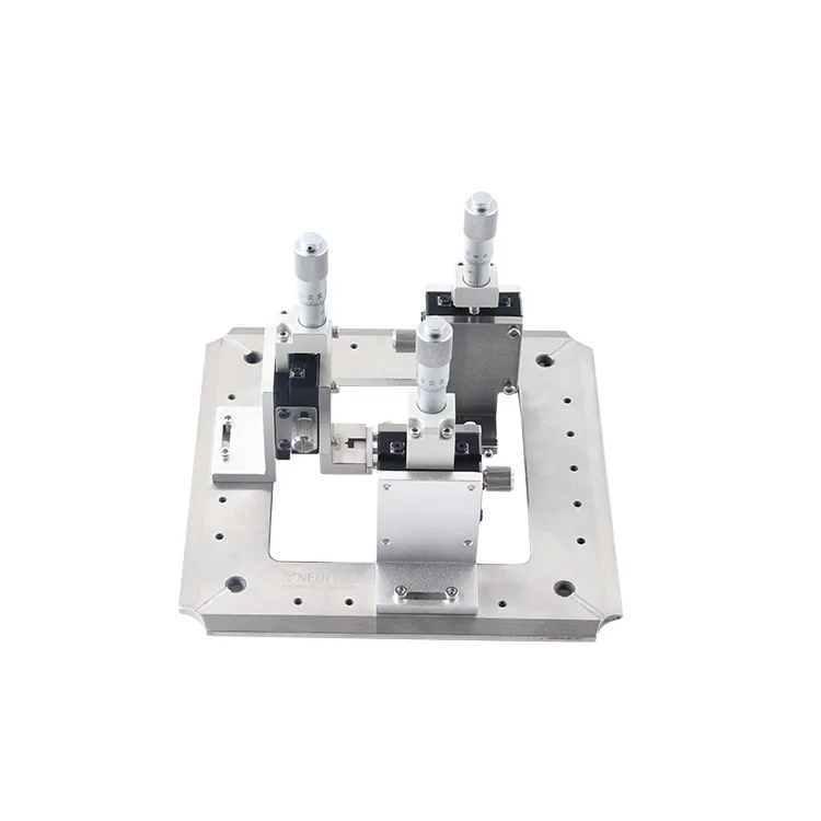 Bare fiber grinding fixture, non-standard three-core adjustable four-angle fiber