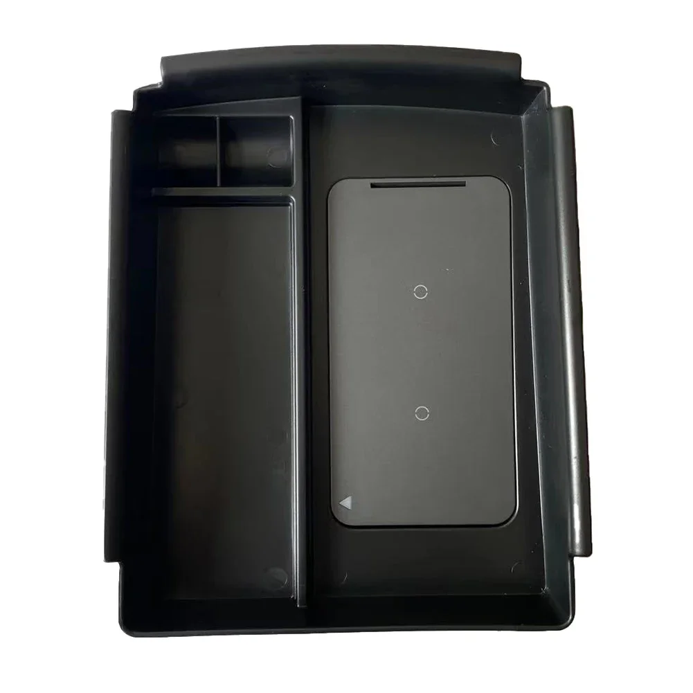 Car Console Armrest Storage Box Phone Wireless Charger For Tesla For Model X 2016 -2020 For Tesla For Model S 2016 -2020 Black
