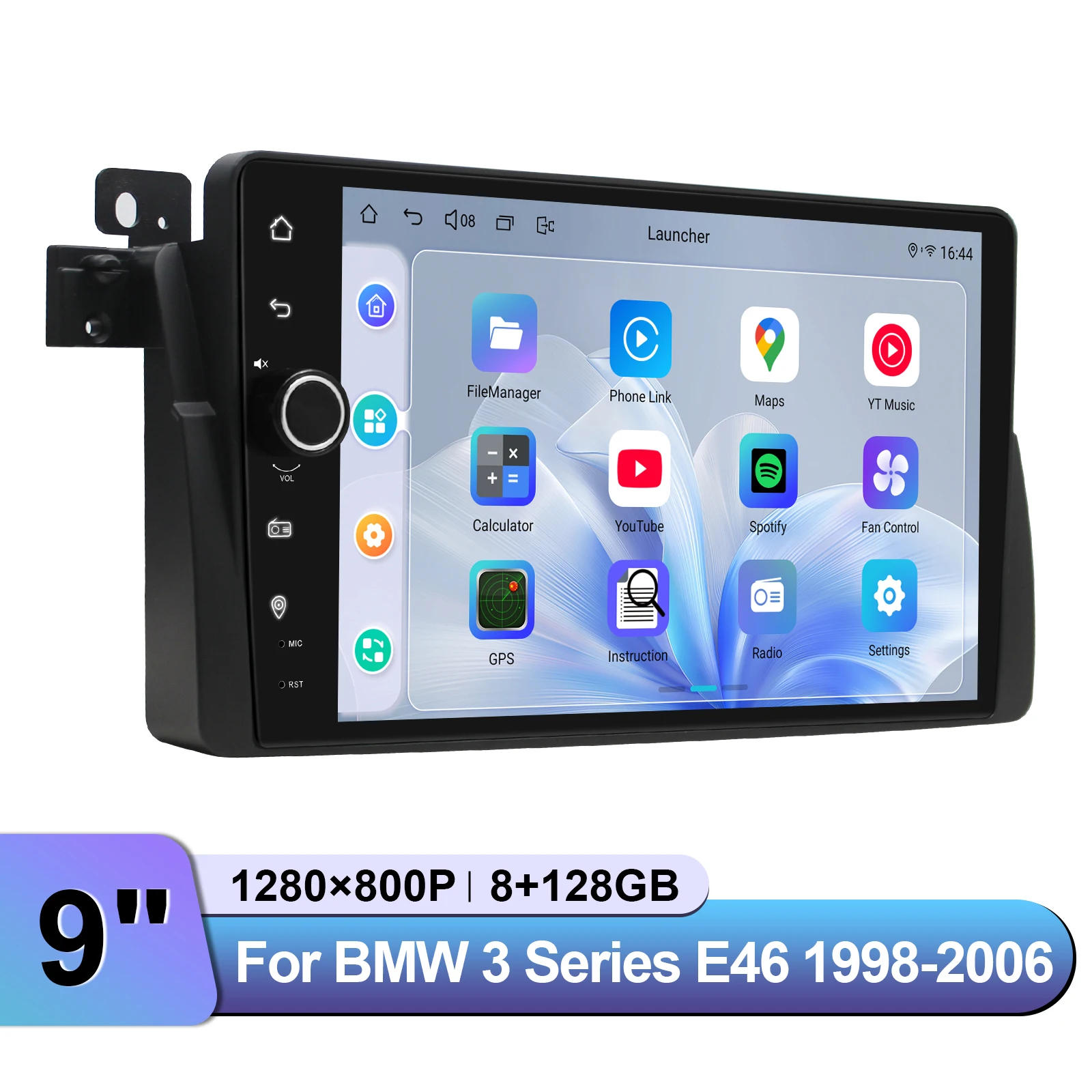 JOYING 9 بوصة سيارة DAB + راديو رقمي ستيريو مشغل وسائط متعددة لسيارات BMW 3 Series E46 1998-2006 دعم OEM الضوابط أبل Carplay #4