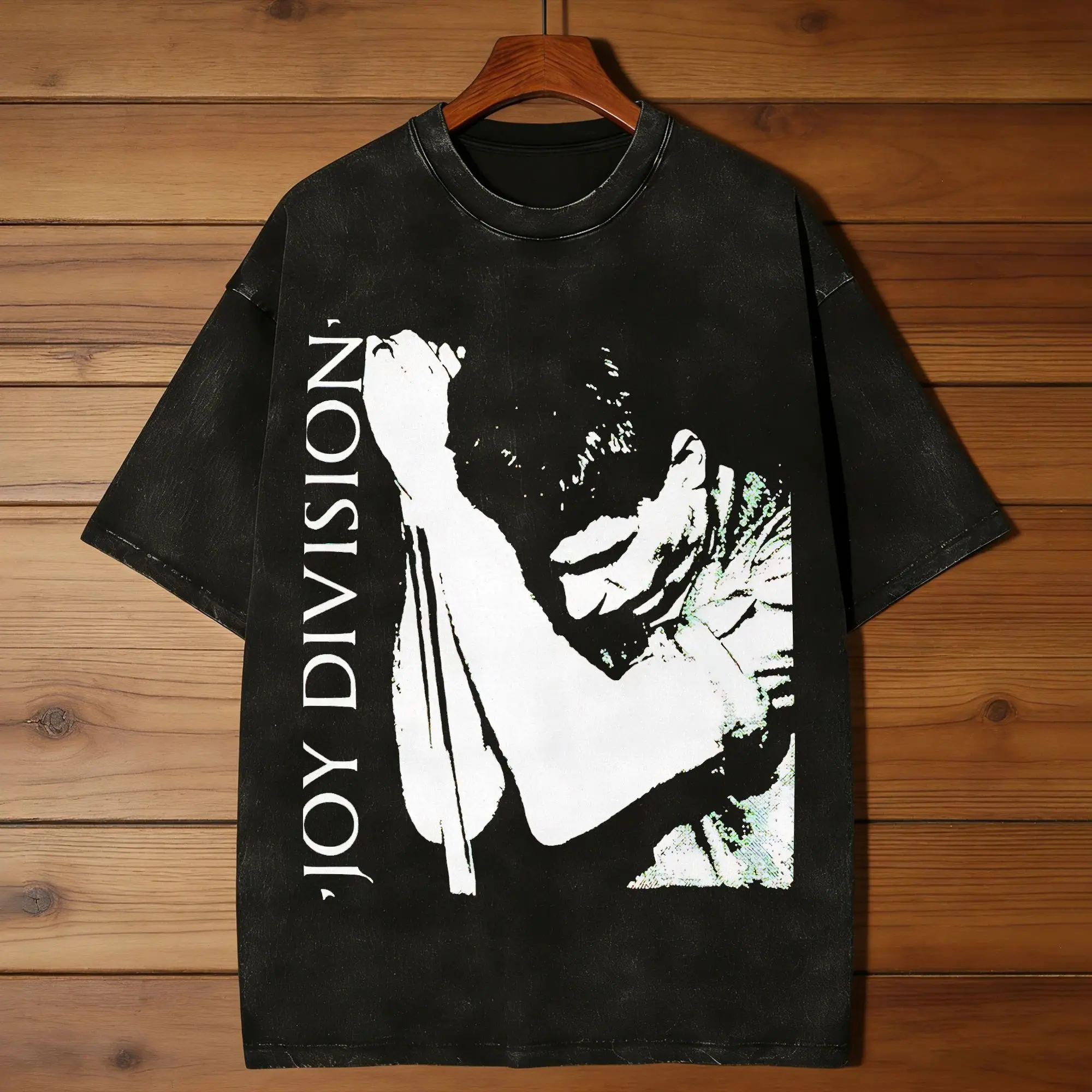 Vintage Joy Division   T-Shirts for Men Crewneck 100% Cotton Washed T Shirts  Short Sleeve Tee Shirt Birthday Gift Tops