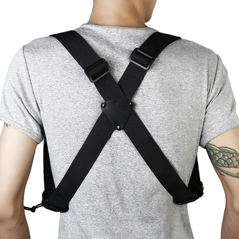 Adjustable X-type Suspenders Multi-function Tactical Duty Belt Load Strap Harness Belt X-Back Strap Combat Strape for Hunting