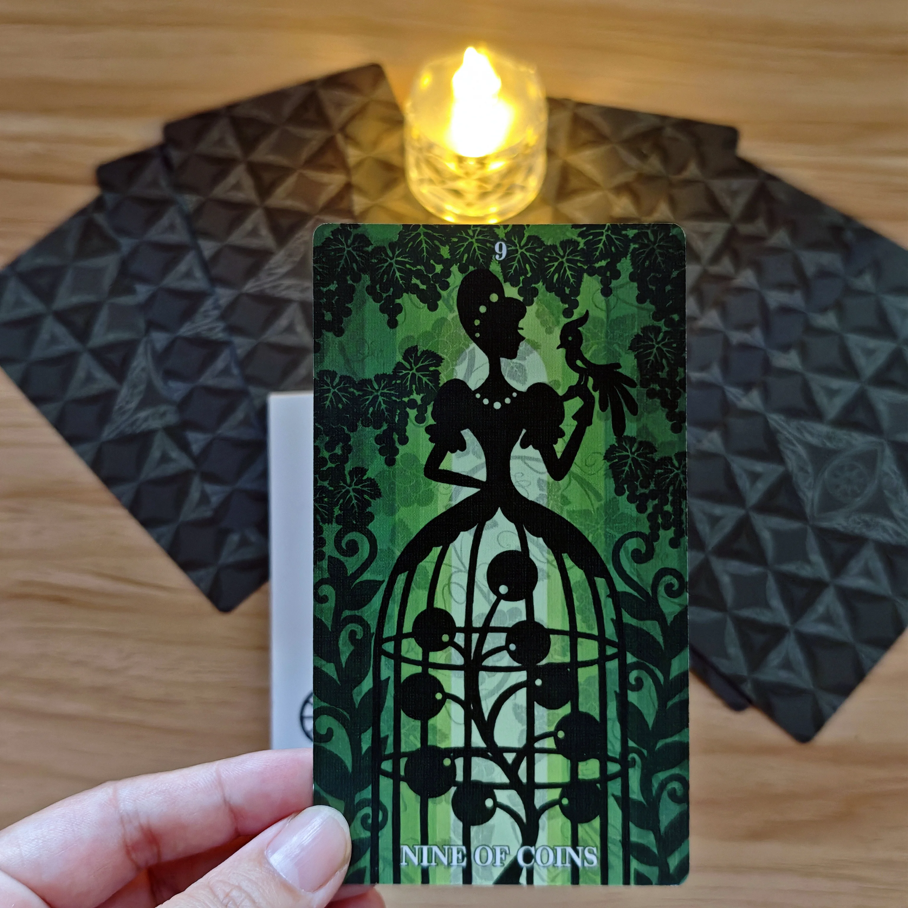 Jeu de cartes de tarot avec silhouettes 12x7cm, 78 cartes