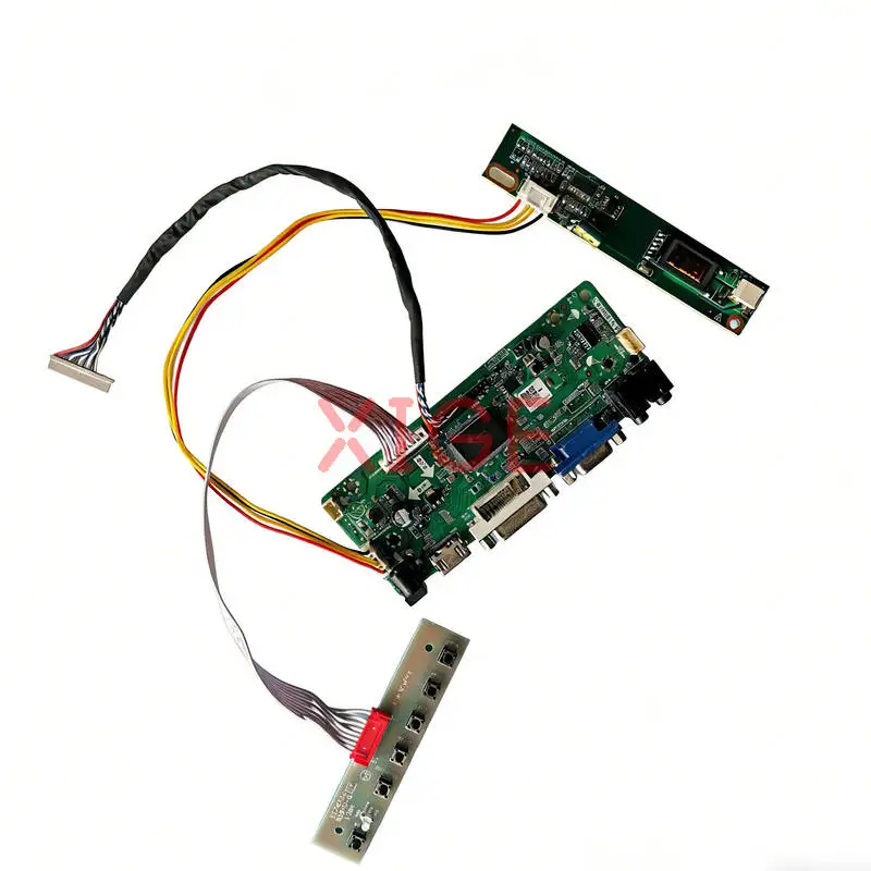 

Плата контроллера ЖК-матрицы для UB141X01 N141X5 N141X101 N141X201 1024x768 VGA+DVI+HDMI 1-CCFL LVDS-20Pin 1024*768 Комплект для самостоятельной сборки