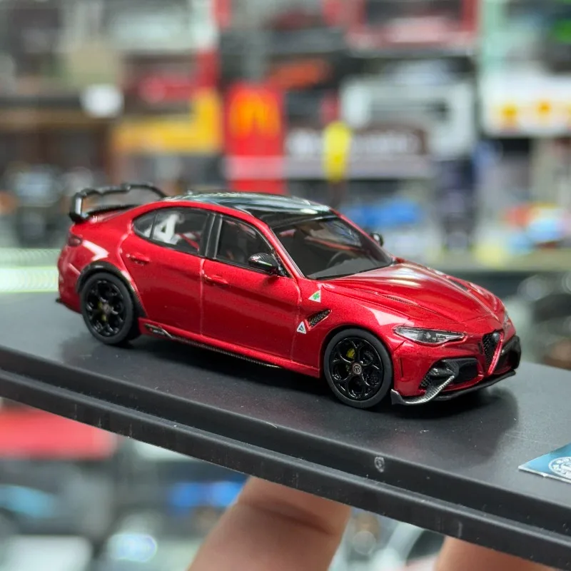 모터 갤러리 다이캐스트 1/64 스케일 알파 로메오 GTAM 합금 모델 자동차 놀이용 차량 소장용 장난감 소년용 오리지널 박스