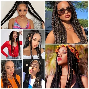 Rave haircuts for girls, 3 shades, ombre, straight braids, mixed hair, pink, pink, white, crazy hair, braids of the day 8 Main Sales Children's Maluco Chapeu - №1