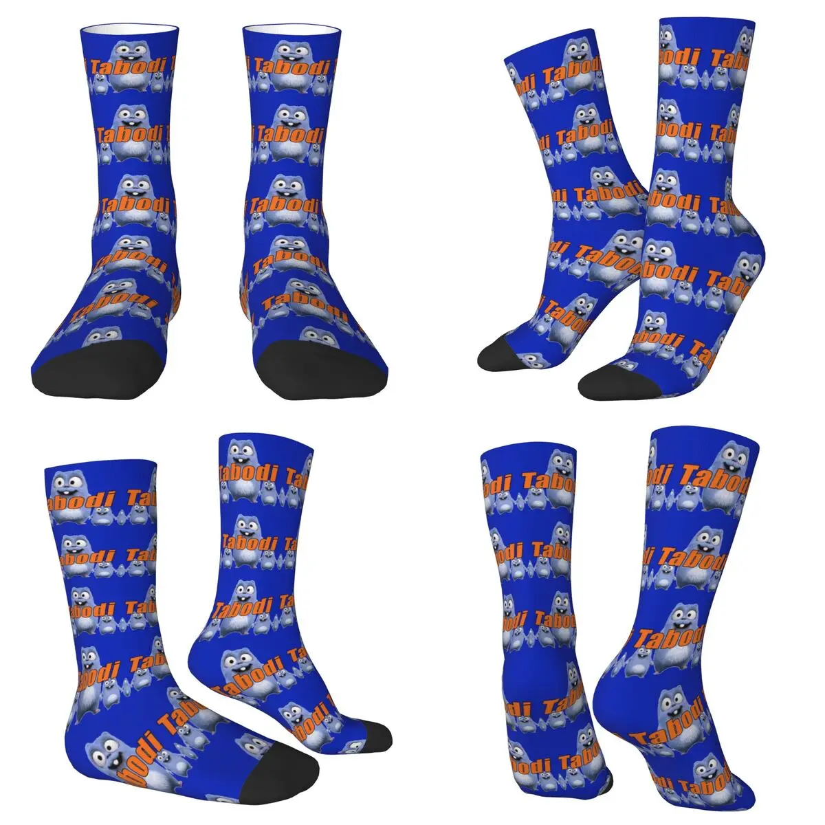 Grizzy And Lemmings Socks Harajuku High Quality Stockings All Season Long Socks Accessories for Unisex Christmas Gifts