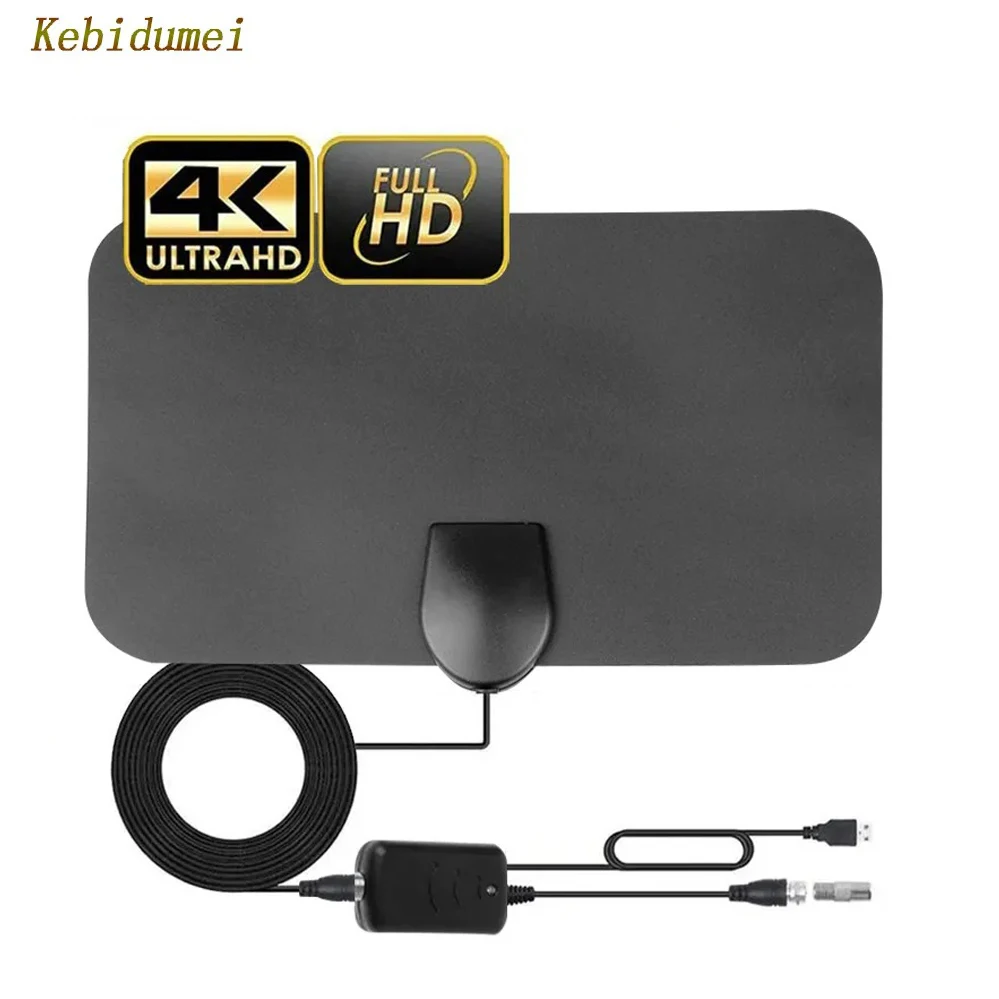 Antenna TV Digitale Interna 4K Con Base Magnetica – Ricezione HDTV E VHF, Anti-Interferenza, Perfetta Per Smart TV