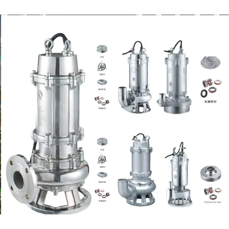 High Efficiency Chemical 304 316 SS Centrifugal Acid Pump Stainless Steel Submersible Corrisive Water Pump