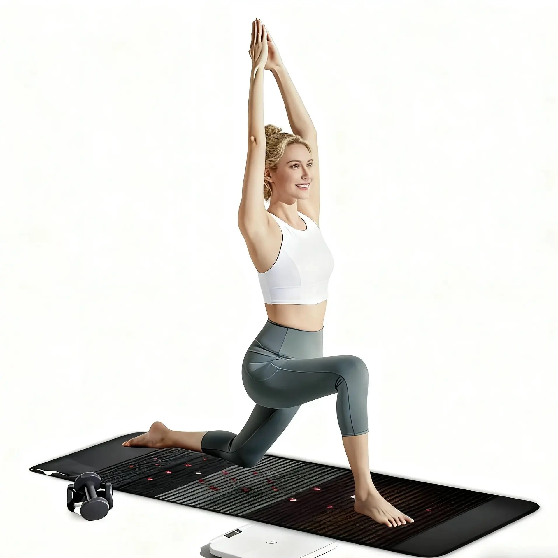 

Far Infrared PEMF Therapy Mat - 180x90cm Photon Gemstone Healing Pad with Chakra Stones & Magnetic Field - Professional Physioth