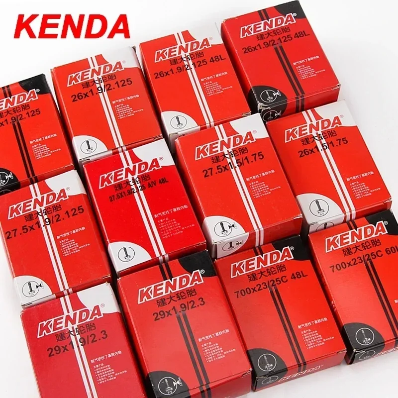 2 uds KENDA tubo interior de bicicleta 20/26/27, 5/29/700c/23C Schrader Presta goma de butilo MTB tubo de bicicleta de carretera neumático interior piezas de bicicleta