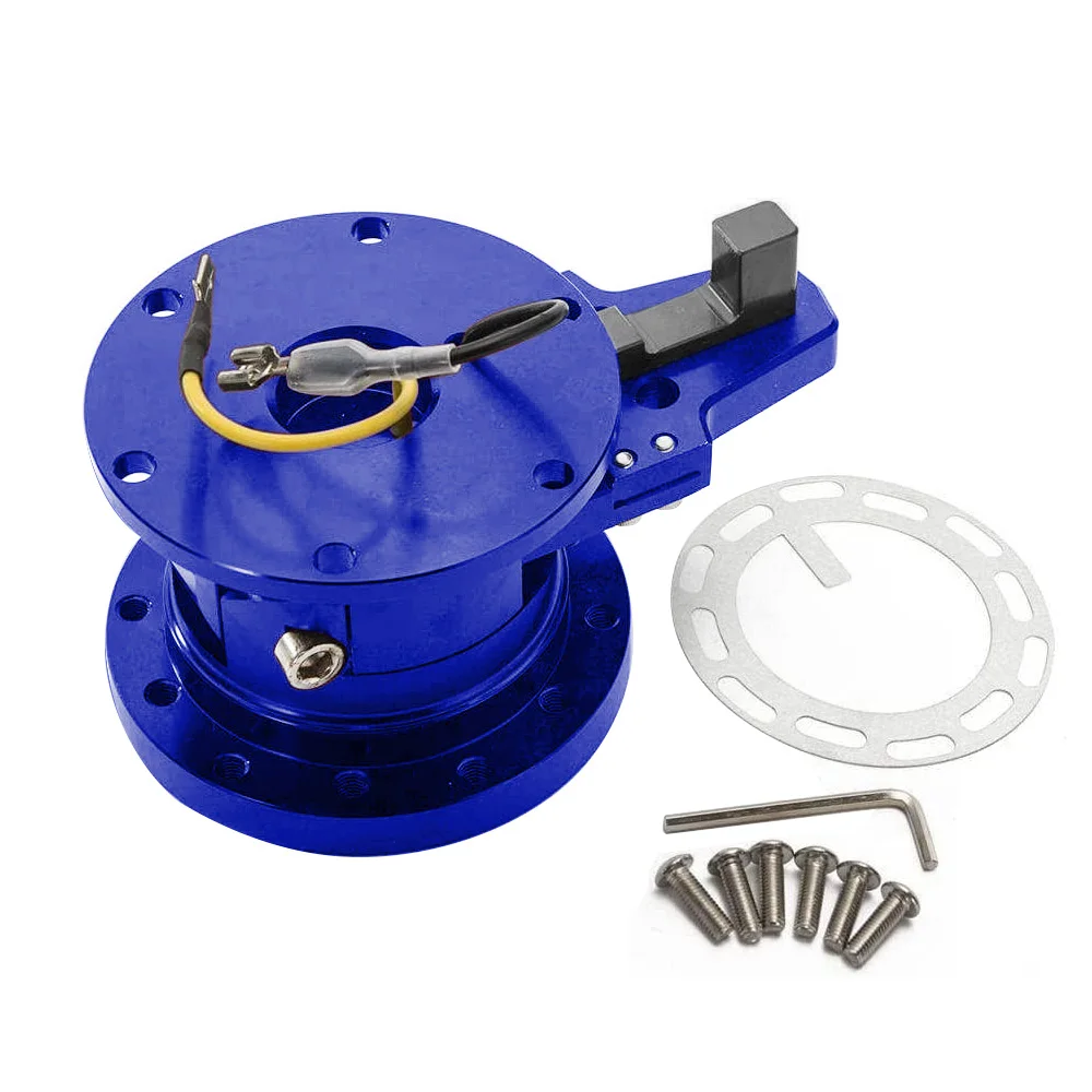 Racing Snap Off Removable Boss Hub Kit Quick Release Ball Lock Flip Up Tilt Steering Wheel Hub