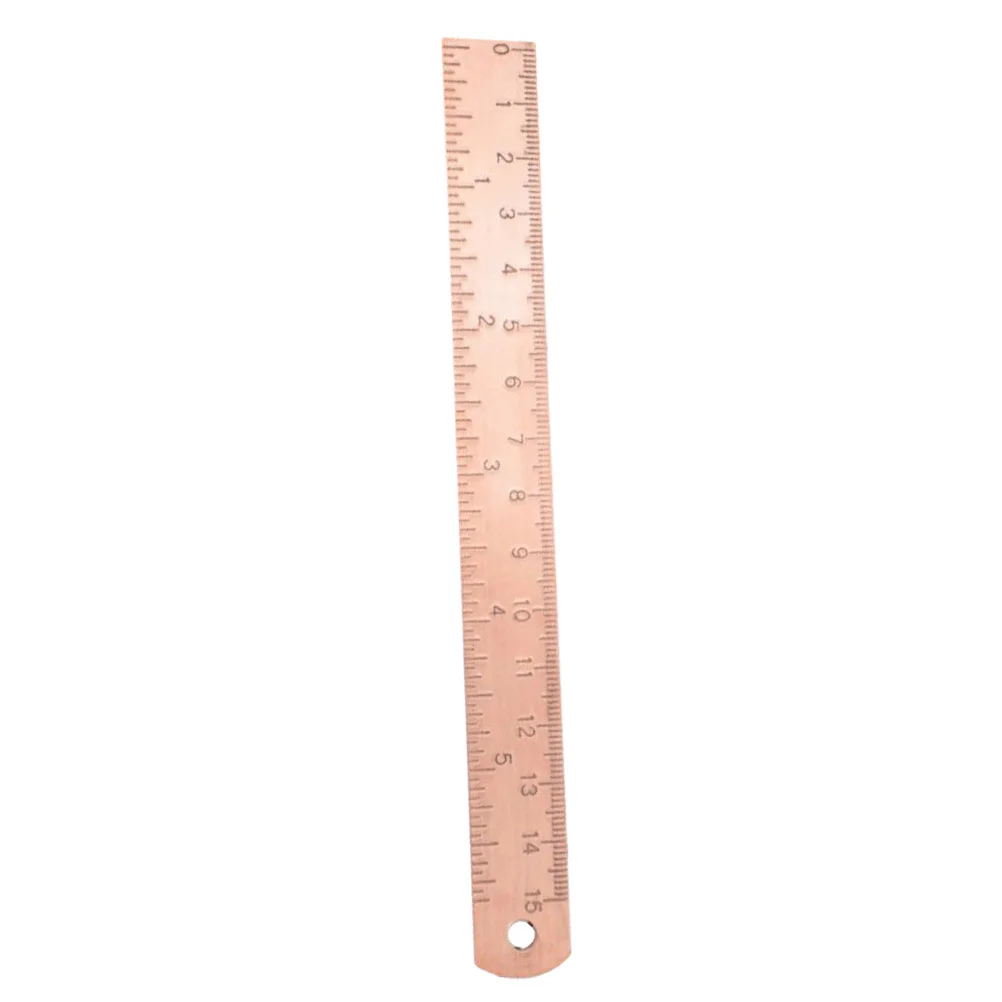 Precision Copper Straight Ruler Multi-Functional Measuring Tool for Design Drawing Architecture Student Stationery Smooth Strong