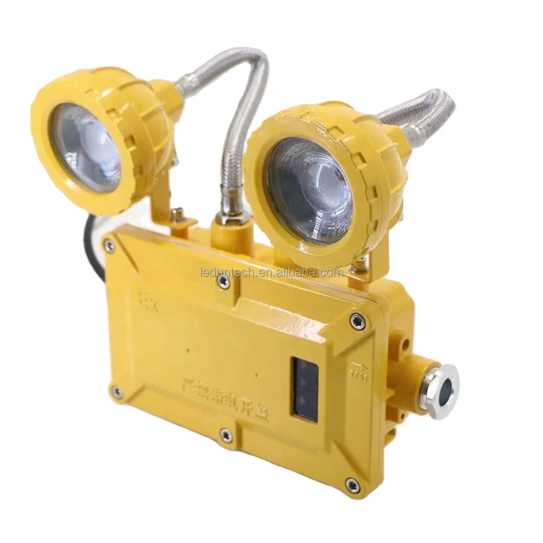 LEDUN - Atex approved2*3W  IP66 explosion proof LED Emergency Lights Twin heads  Emergency lamps