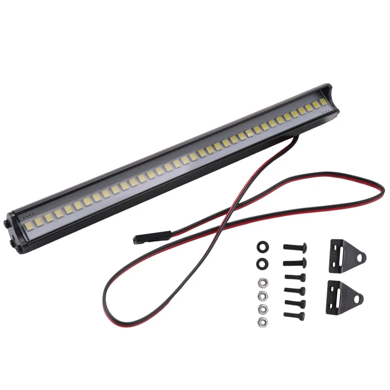 WOWFU-4X 150mm 36 led barra de luz luzes da lâmpada do telhado para axial scx10 90046 traxxas trx4 slash ferrugem 1/8 1/10 rc caminhão rastreador